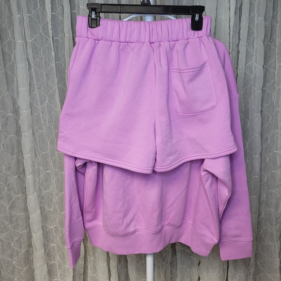 Zenana Outfitters 2 piece Fleece Pull Over Sweatshirt Short Set Boutique - Picture 7 of 12